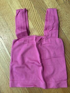 Ribbed Pink Tank Top
